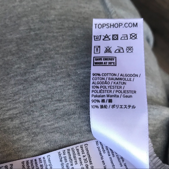 TopShop Grey Body-Con Midi Dress Nordstrom NWOT - Picture 6 of 7